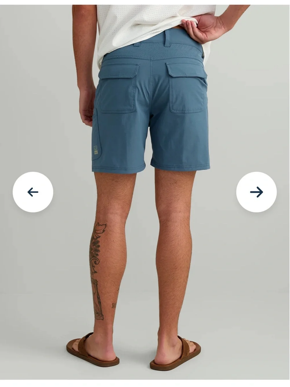 Huk Next Level 7” Fishing Shorts Blue